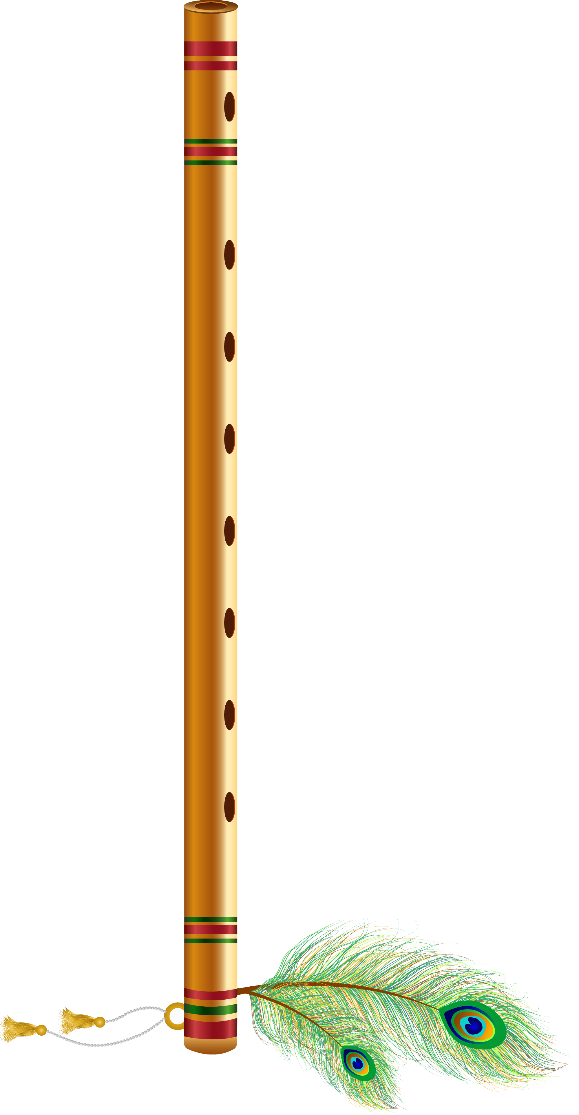 Bansuri Flute Decorative Element
